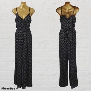 🆕 Michael Kors gold foil circle jumpsuit size M